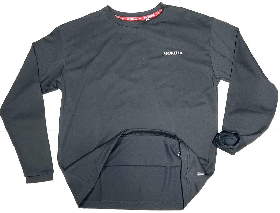 MIZUNO 【モレリア】ロングスリーブTシャツ ブラック S P2MAA556