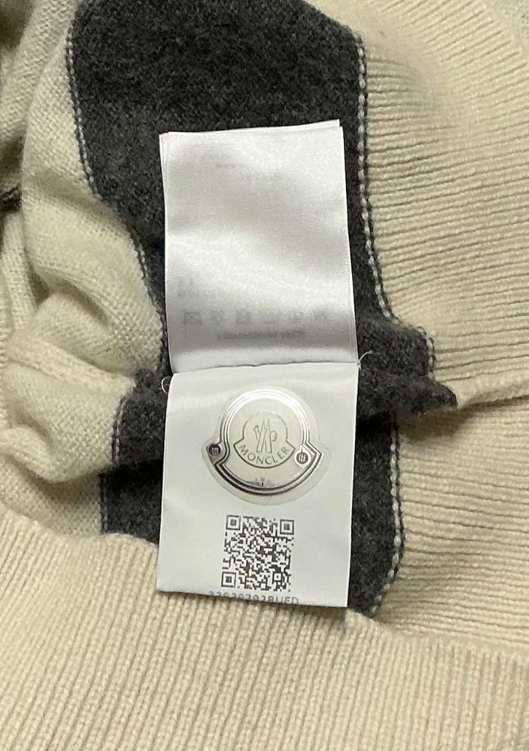 MONCLER MAGLIONE TRICOT LUPETTO ボーダーM 良品