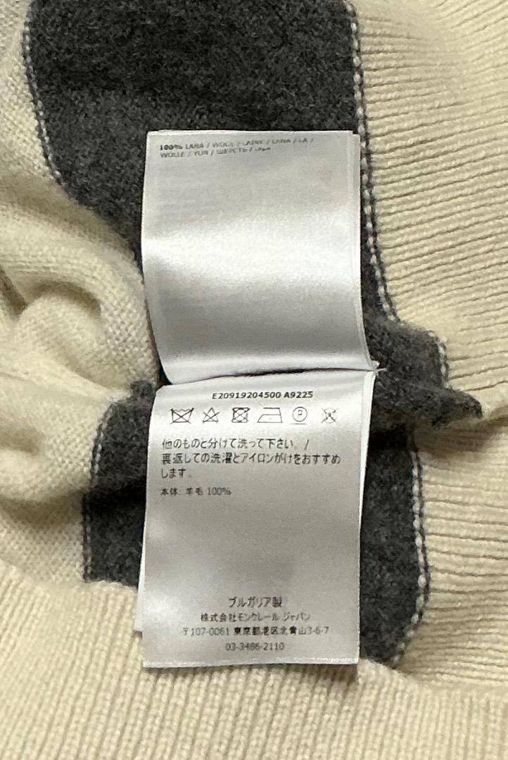 MONCLER MAGLIONE TRICOT LUPETTO ボーダーM 良品