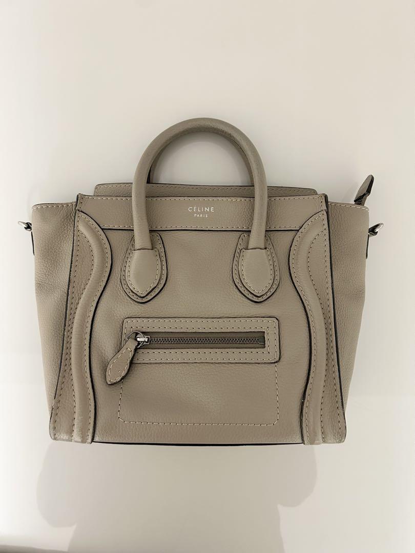 【人気色】CELINE ラゲージ ナノ マルチコーデ可能な デューン