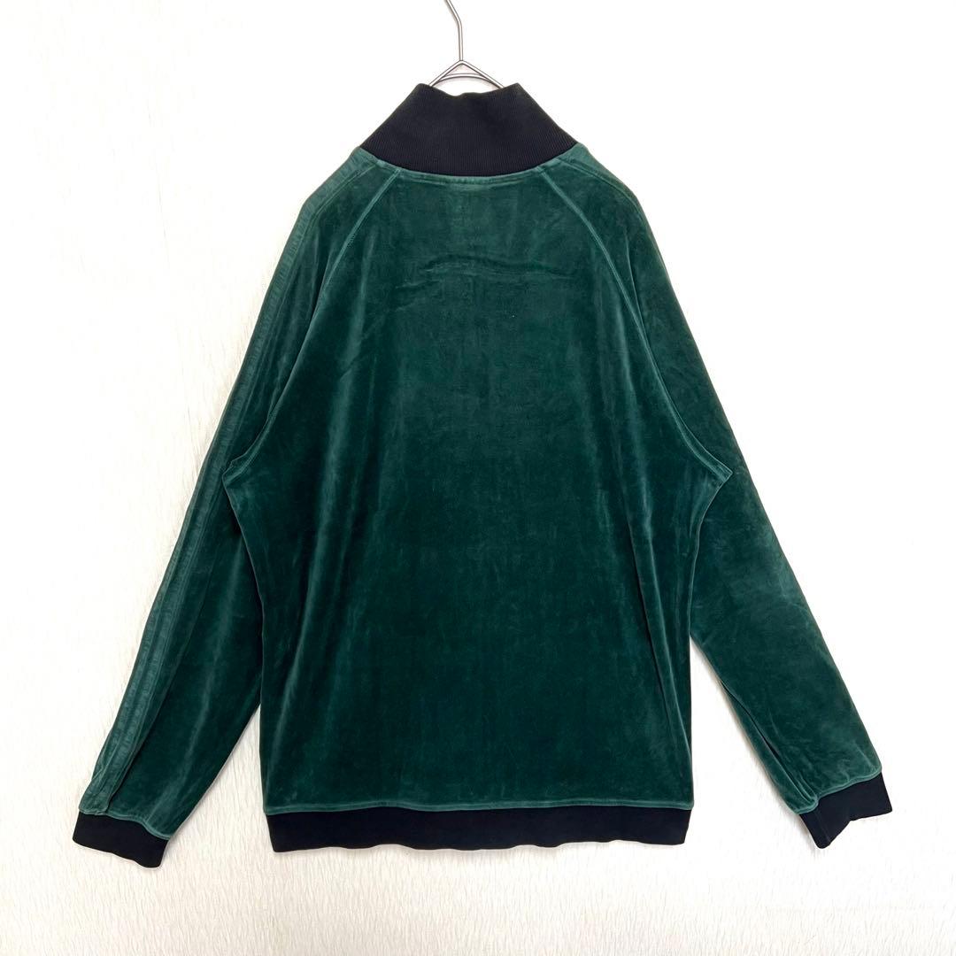 【ビッグサイズ‼️】adidas ベロアトラックジャケット 2XO グリーン 古着 【ビッグサイズ‼️】adidas ベロアトラックジャケット 2XO グリーン 古着