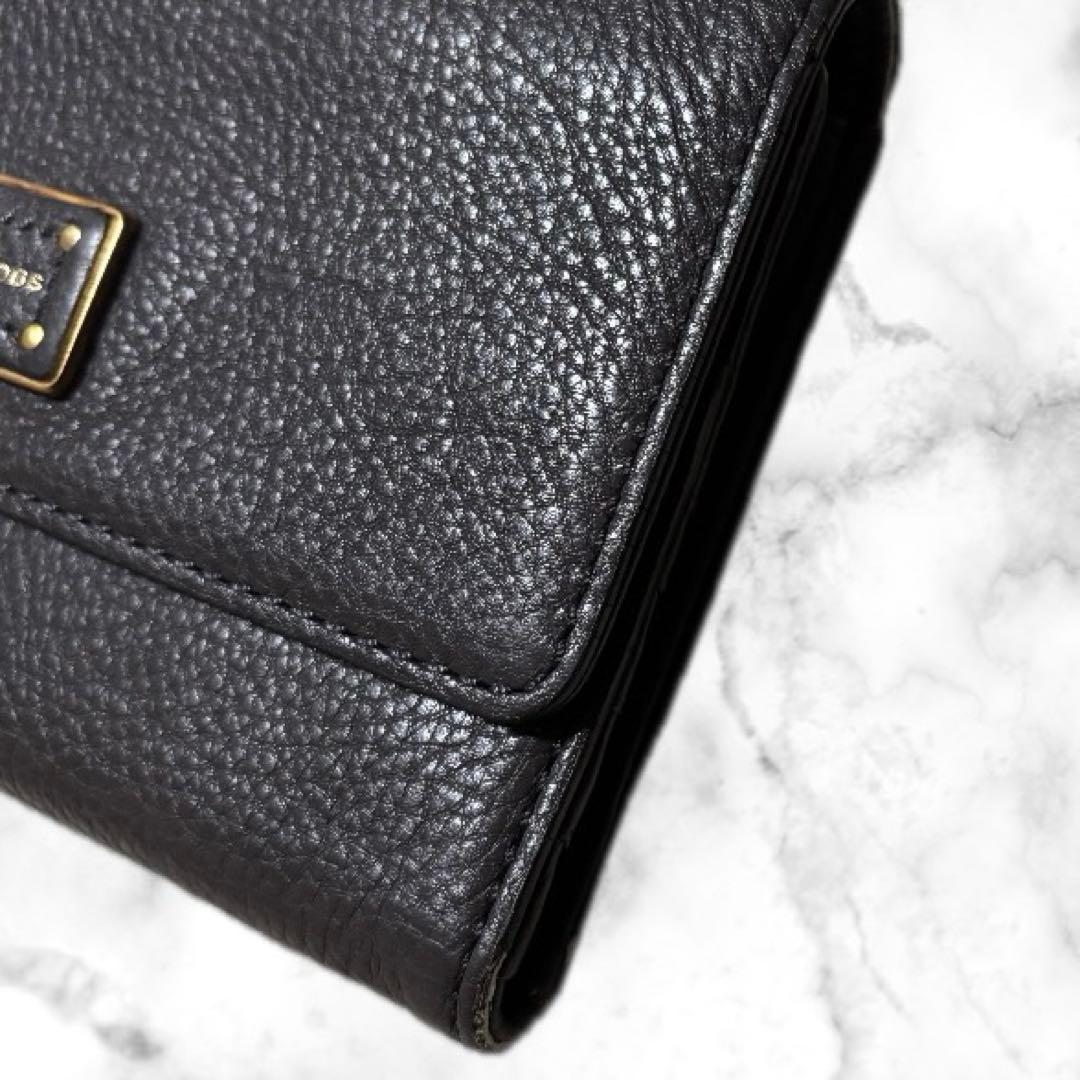 【MARC JACOBS】レザー 長財布 グレー