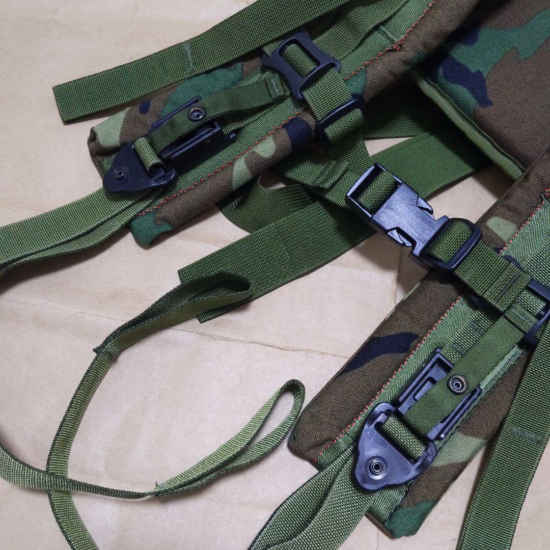 アメリカ軍ラックサック用ショルダーパットストラップ/ウエストパットベルト実物良品