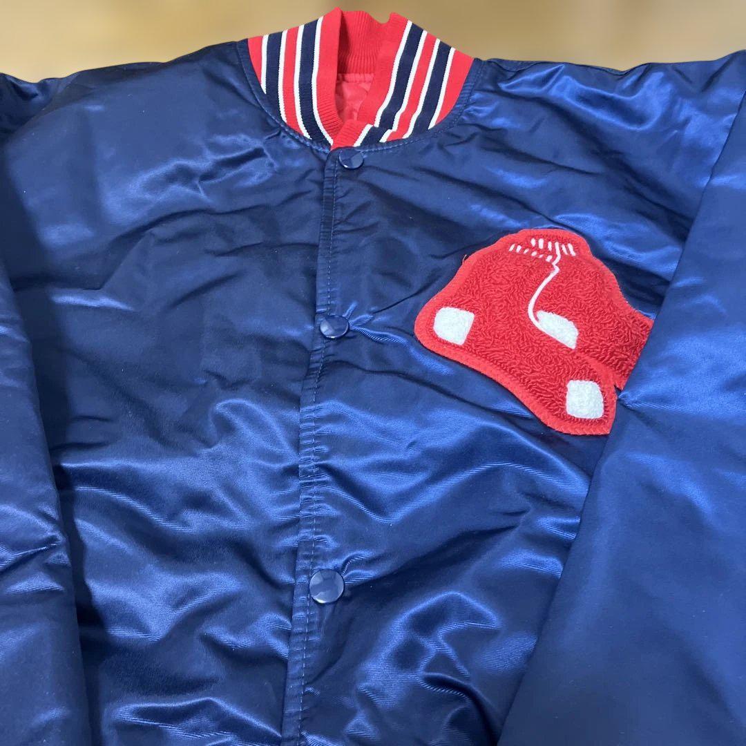 海外限定スパイク販売 90年代 MLB ボストン レッドソックス サテンジャケット Lサイズ ウェア