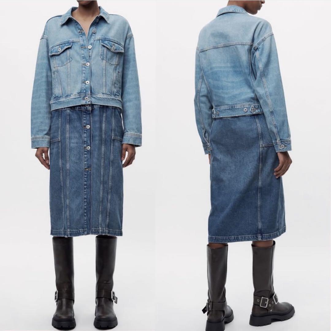 maison special × zara コラボ 2way デニムワンピース - メルカリ