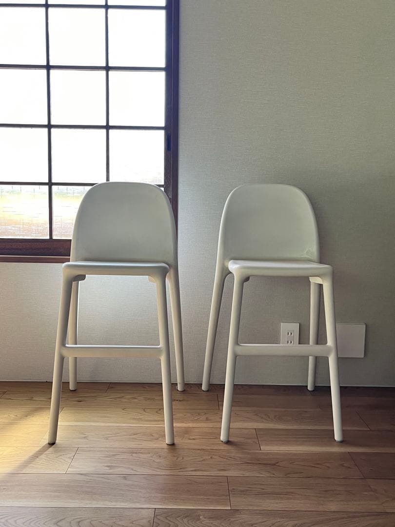 IKEA イケア URBAN ウルバン 子ども用チェア ホワイト 2脚セット