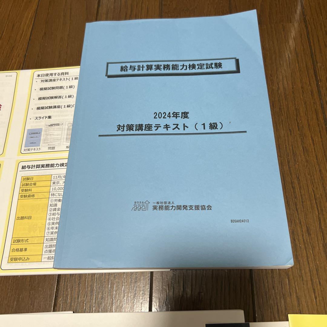給与計算実務能力検定試験 DVD 2024年度 2024年 給与計算実務能力検定試験 DVD 1級模擬試験講座 一式