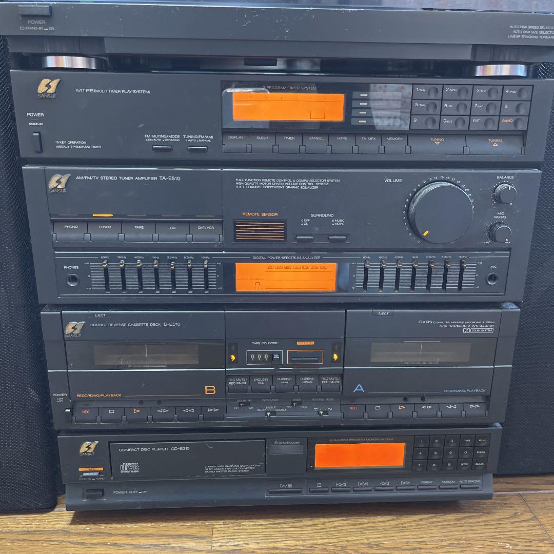 Sansui】ステレオ アンプ カセットプレーヤー