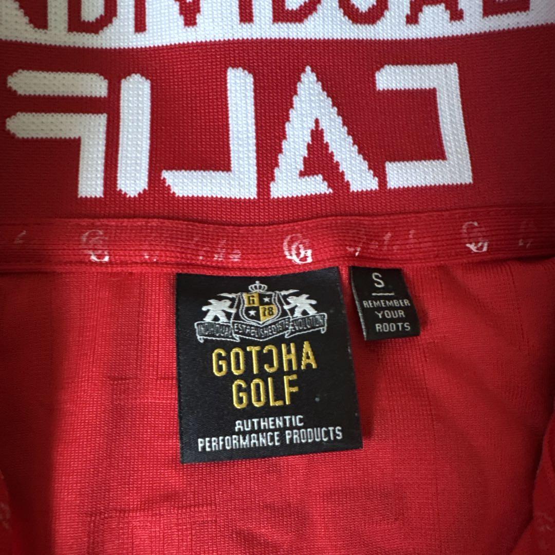 GOTCHA GOLF ガッチャゴルフ ポロシャツ 赤 Sサイズ - メルカリ