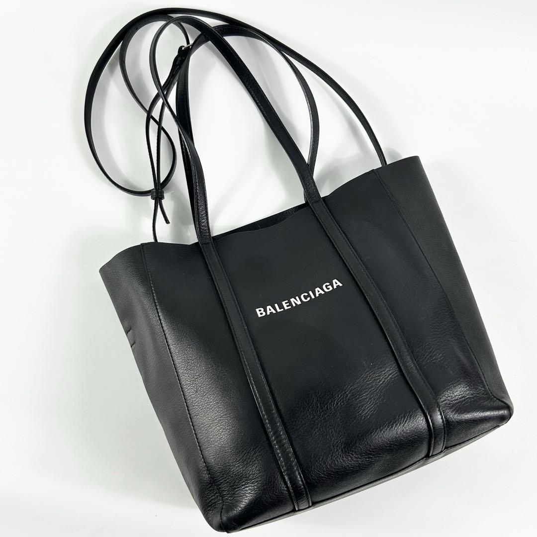 【美品】BALENCIAGA ロゴ 2WAY エブリデイ XS ショルダーバッグ