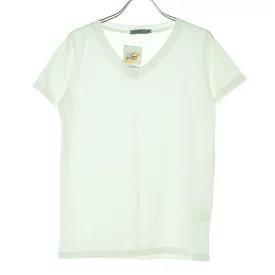 ホワイト Vネック 半袖 Tシャツ