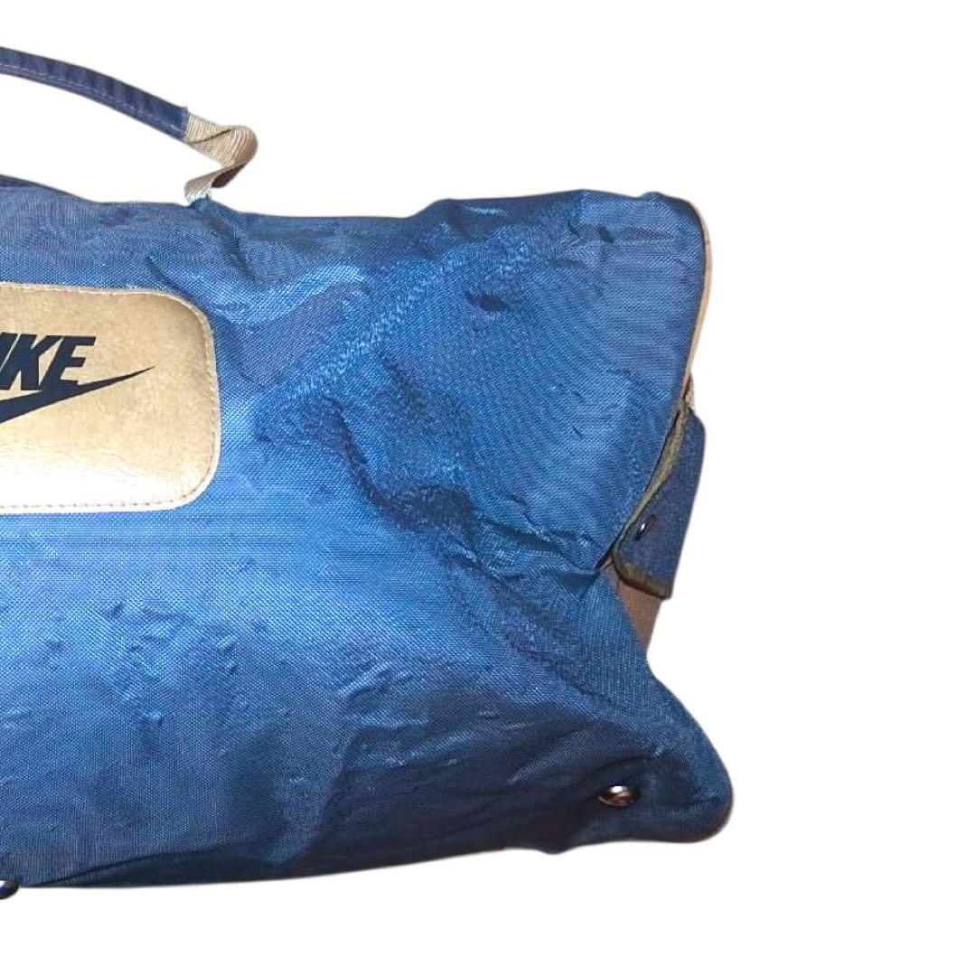 ▪️70’s NIKE ビンテージ ボストンバッグ 鞄 オレンジタグ 70年代 青
