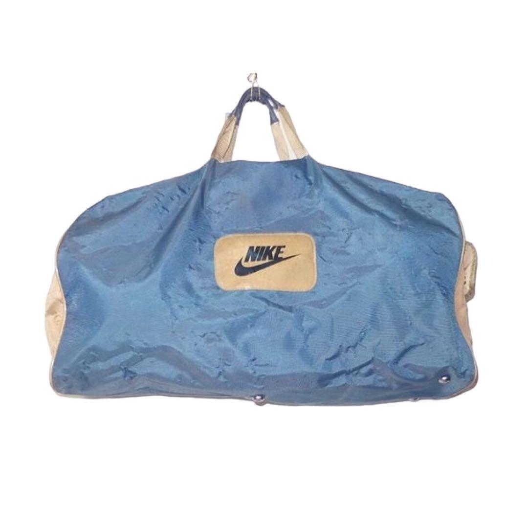 ▪️70’s NIKE ビンテージ ボストンバッグ 鞄 オレンジタグ 70年代 青