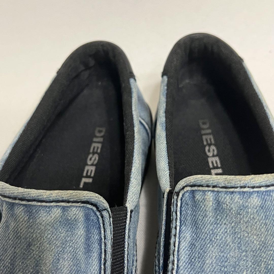 DIESEL デニム地 スリッポン ローカットスニーカー