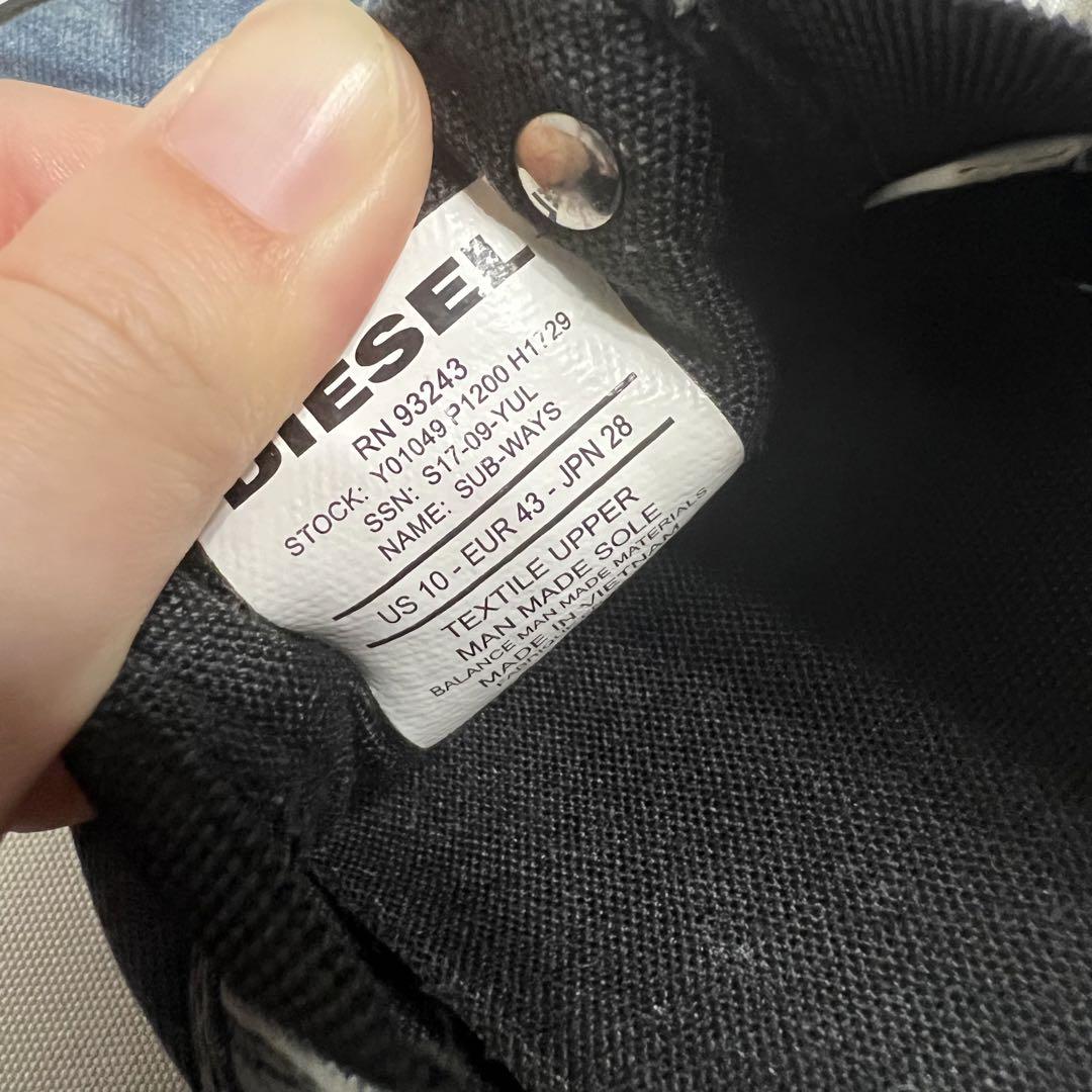 DIESEL デニム地 スリッポン ローカットスニーカー