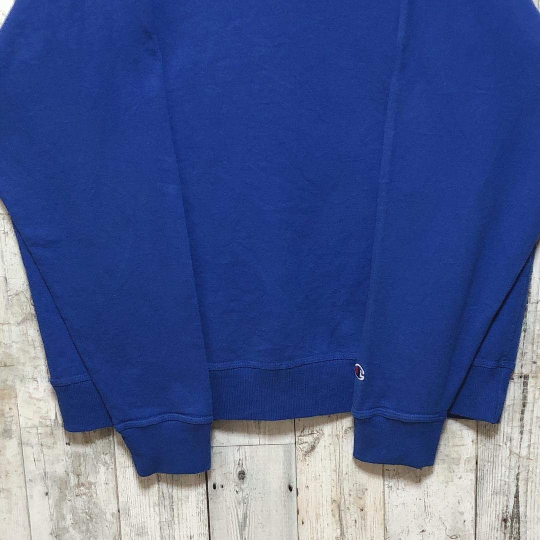 Champion チャンピオン 刺繍ロゴ ブルー XLスウェット トレーナー.