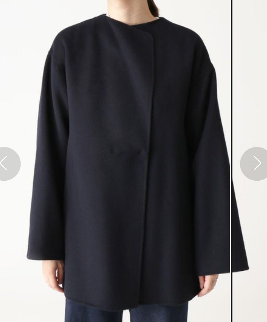 SLOBE IENA HAMILTONダブルフェイスウールショートコート レディース