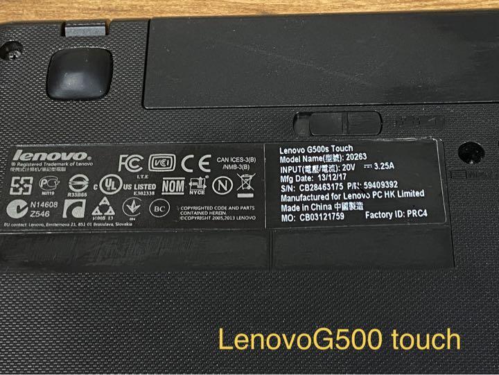 売り切れごめん Win11タッチパネルLenovoG500s