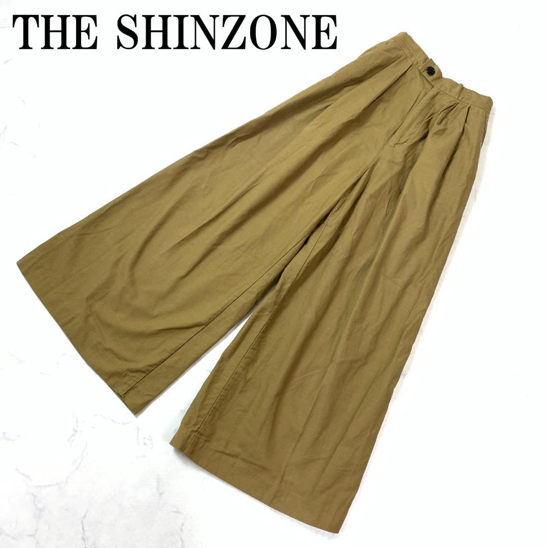 LA7289 ザ シンゾーン コットン ガウチョパンツ ベージュ 34