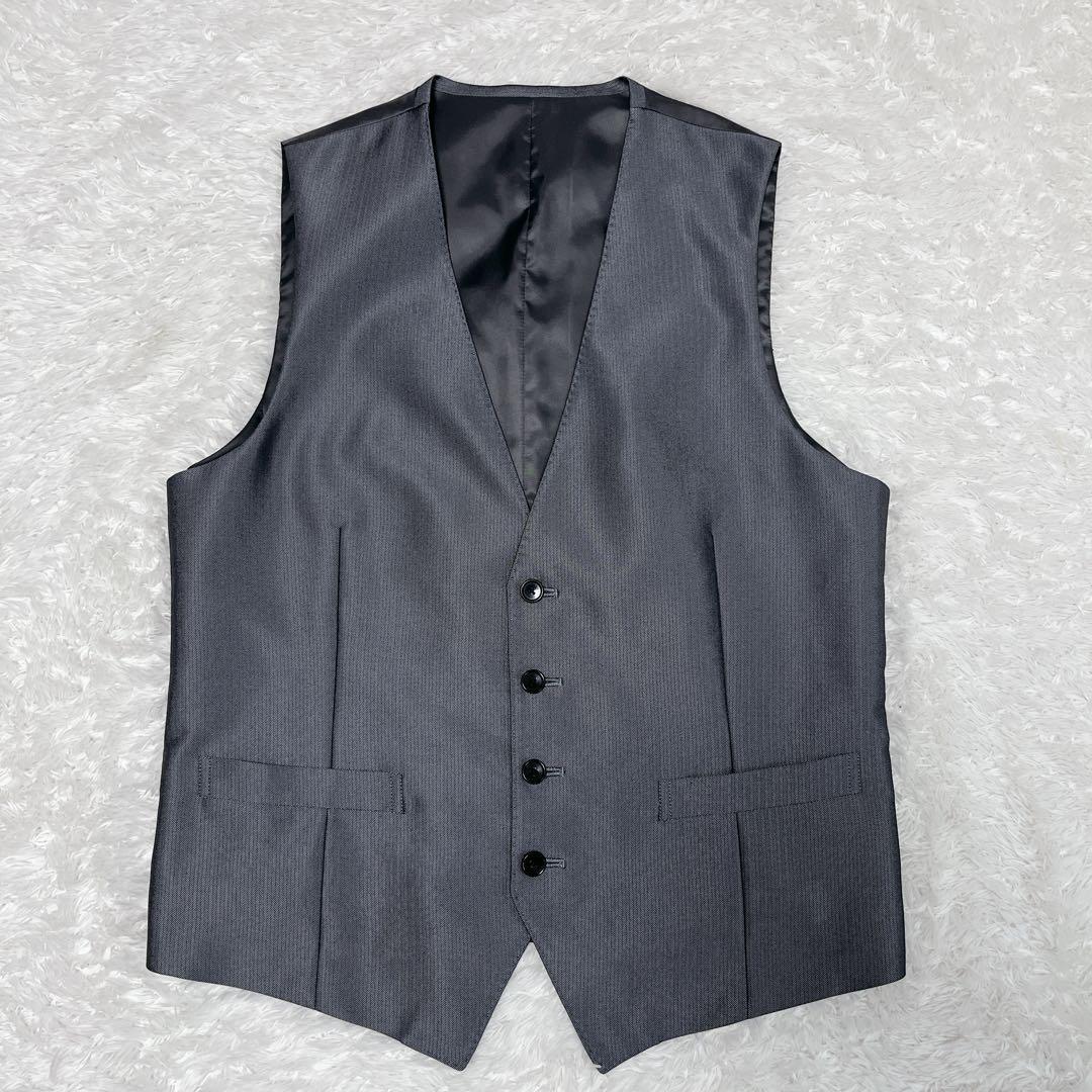 semantic design スーツ　スリーピース　ベスト　パンツ　光沢　Ｌ
