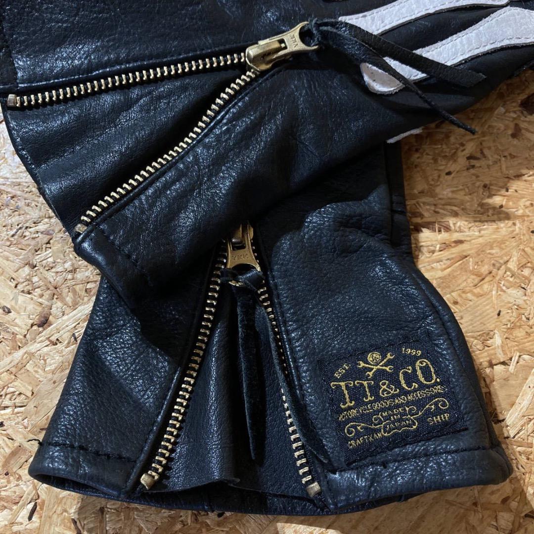 TT&CO X-ray GLOVES ガントレット レザー グローブ 手袋 L