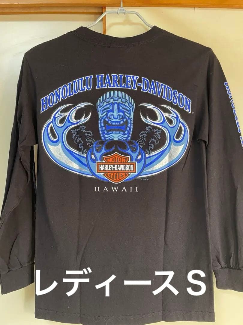 Hawaii限定　ブルーフレイム　ハーレーダビットソン　ロンT レディースＳ