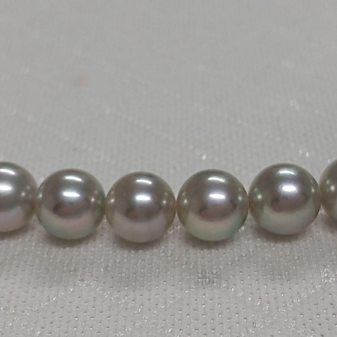 新品 あこや真珠 グレーパール ネックレス 6.5-7mm - メルカリ