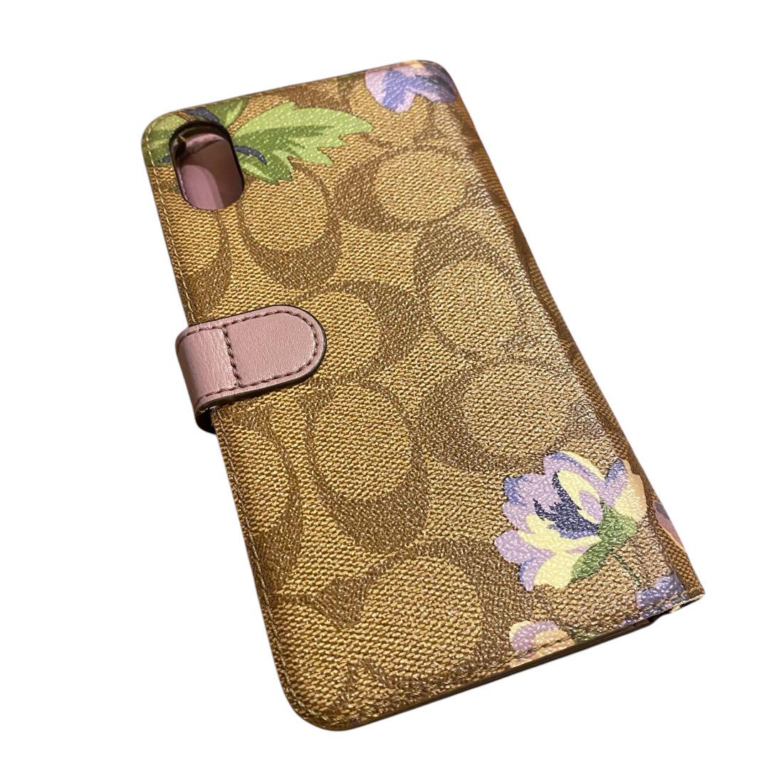 【極美品】 coach コーチ iPhoneケース 手帳型