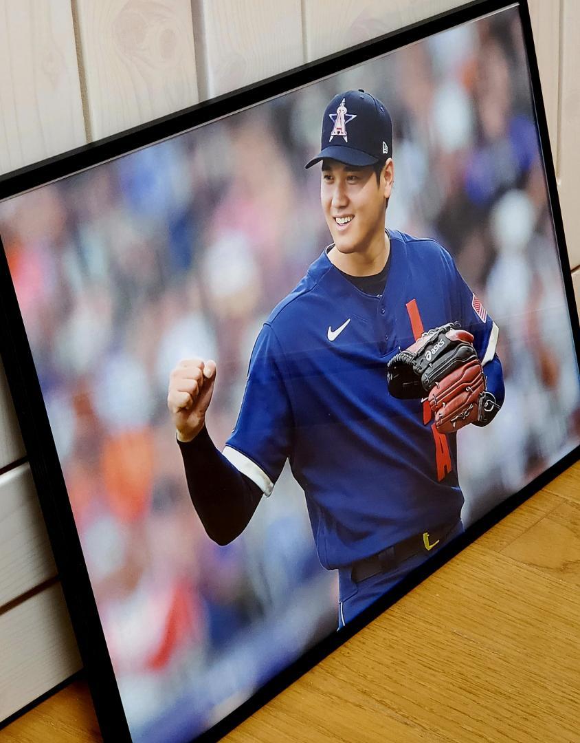 ゆーちっちドジャース大谷翔平！A3ポスターフレーム付き⑤セット 祝ドジャース大谷翔平 2024年MVP獲得！A3サイズポスターフレーム