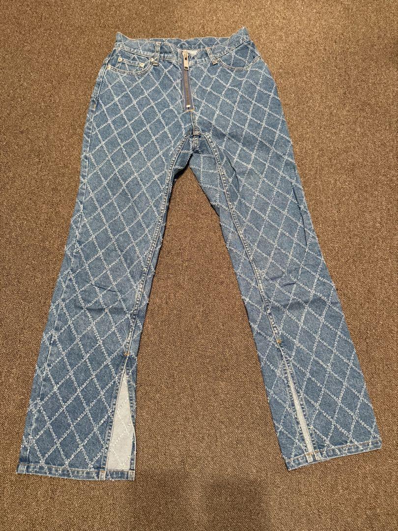 ルシェルブルー デニム Diamond Punched Denim