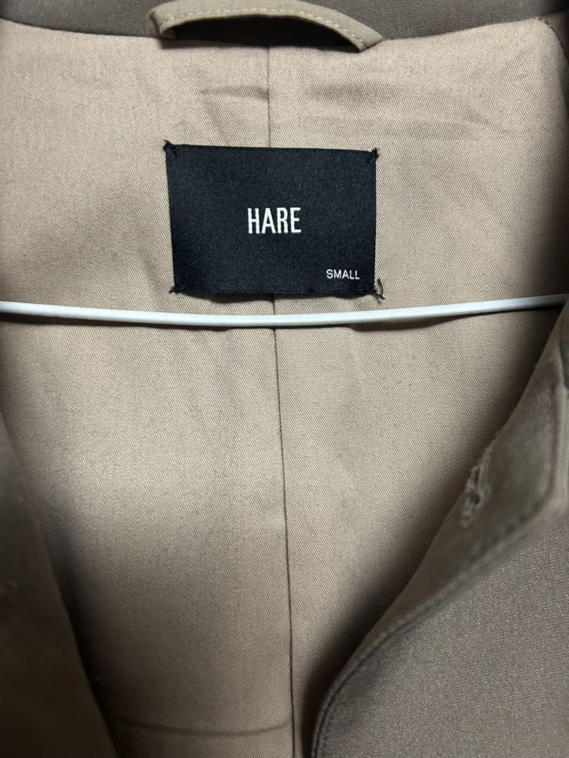 HARE ベージュ ステンカラーコート Sサイズ