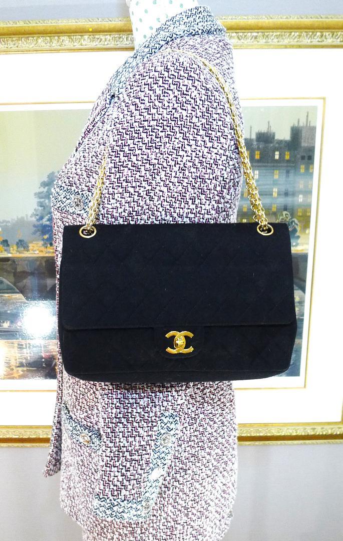 ◇【シャネル】ヴィンテージブラックカラーマドモアゼルジャージーBAG◇ awardsandwinners.com