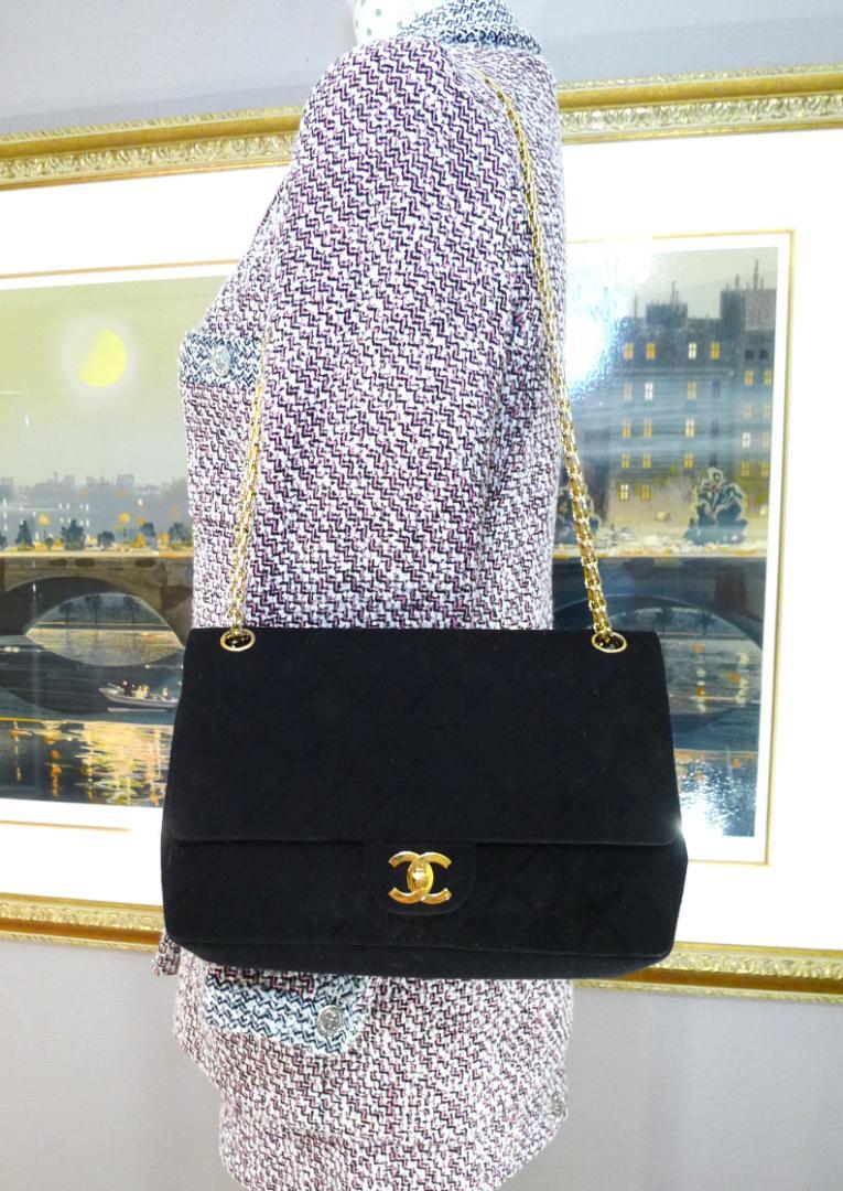 ◇【シャネル】ヴィンテージブラックカラーマドモアゼルジャージーBAG◇ awardsandwinners.com
