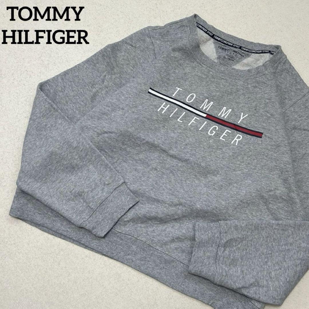 【人気】TOMMY HILFIGER 定番デザイン　スウェット　レディースxl