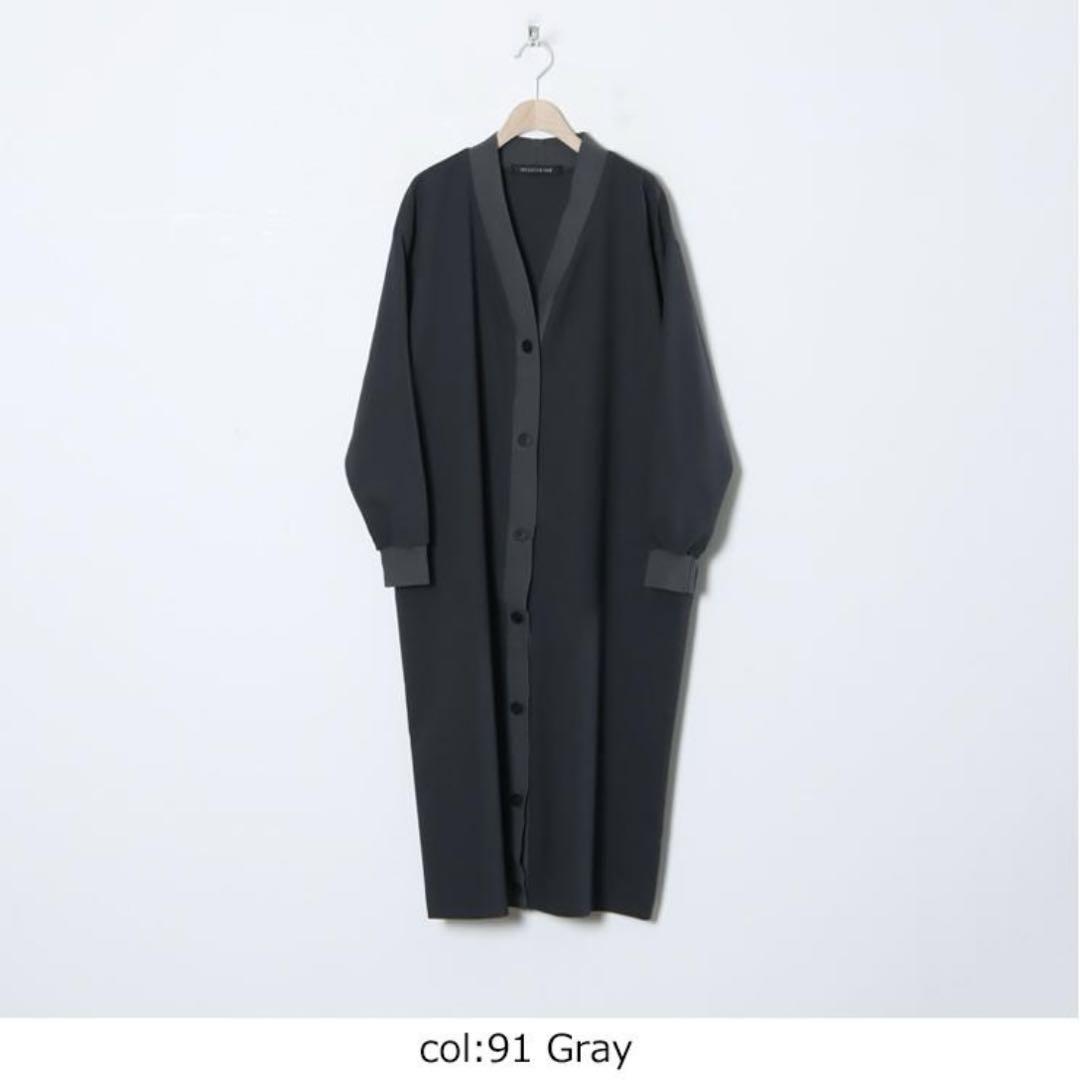 【極美品】ミズイロインド Vネックロングワイドカーディガン