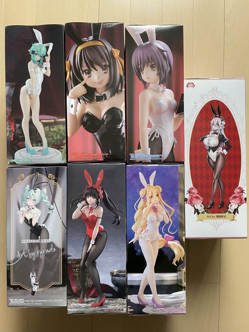 バニー フィギュア 7点まとめ売り 新品未開封 そに子 涼宮ハルヒ 時崎狂三