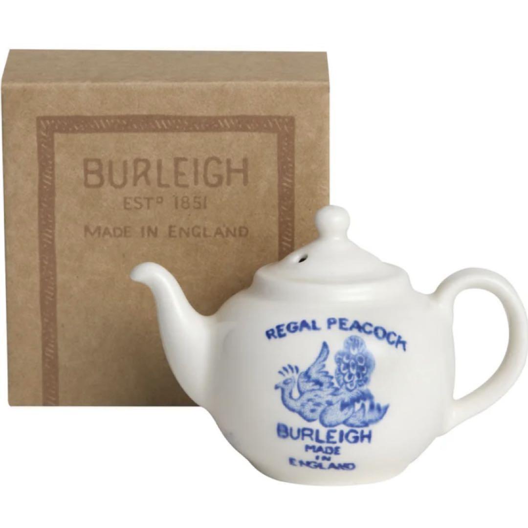 【希少品】バーレイ　ティーポット型クリスマスオーナメント　burleigh