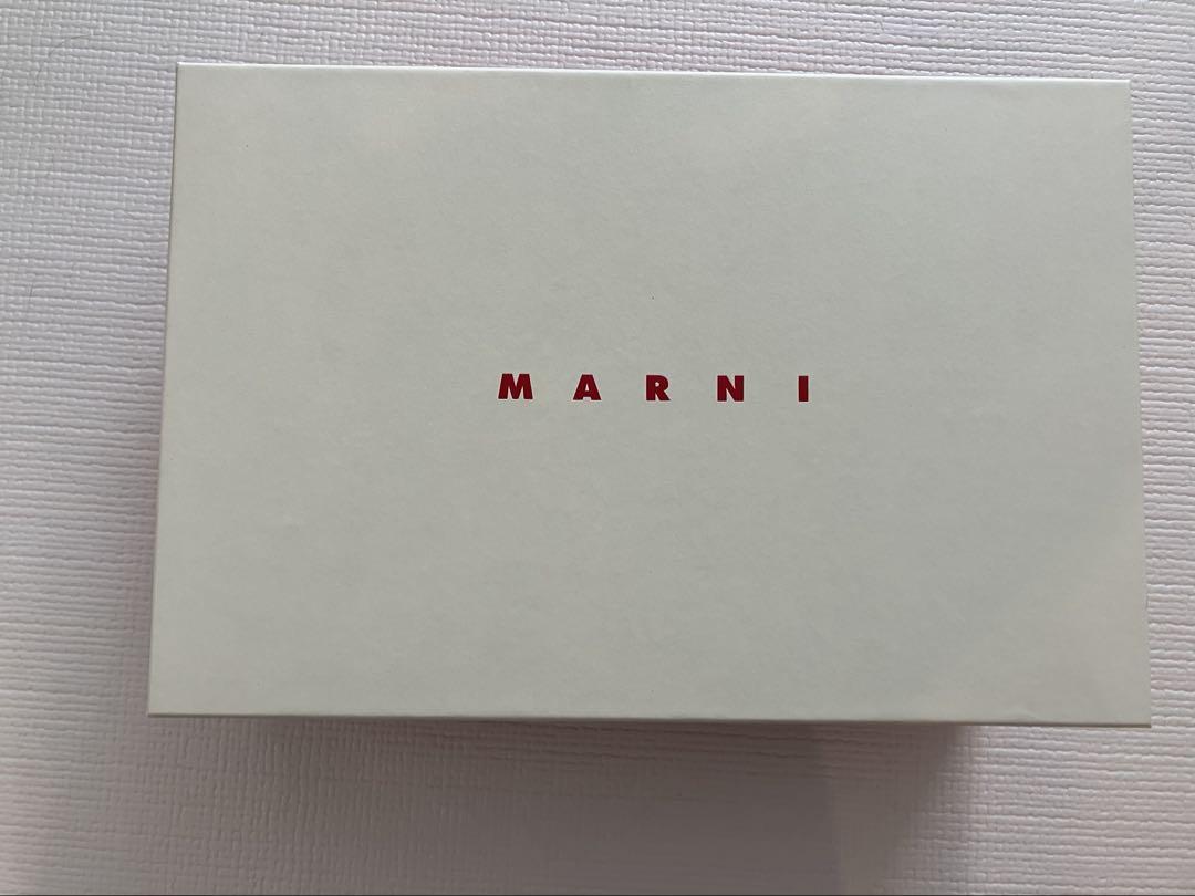 MARNI ブラック バック バックルサンダル