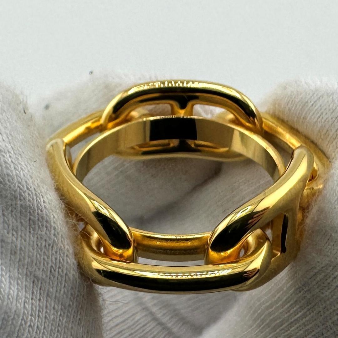 エルメス シェーヌダンク ルガテ スカーフリング ゴールド★