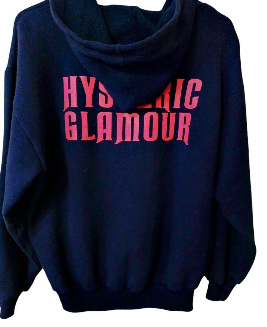 HYSTERIC GLAMOUR ネイビー ジップアップパーカー 2025年の人気アイテム