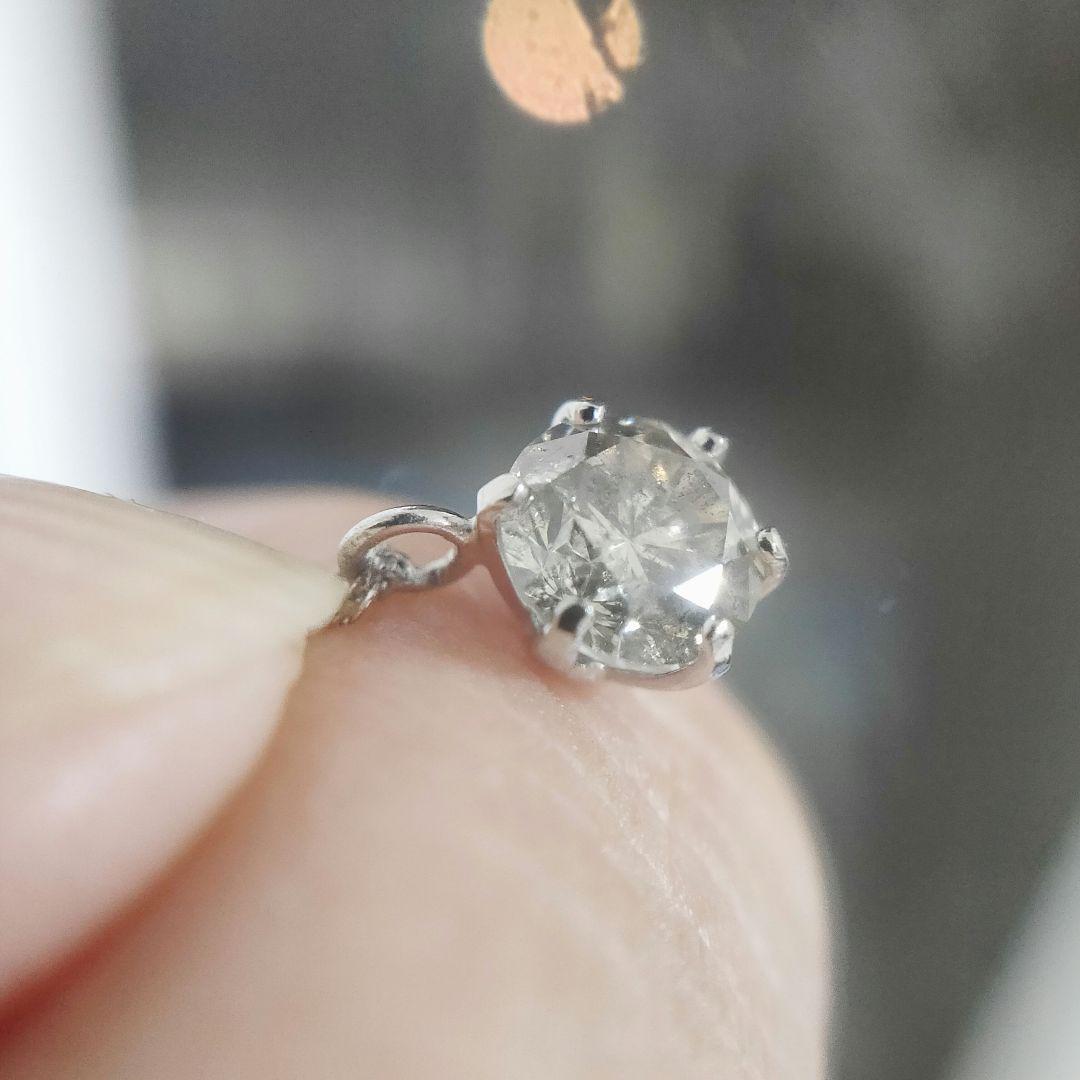 pt999/pt850 一粒 0.50ct ダイヤモンド　ネックレス　鑑別付き