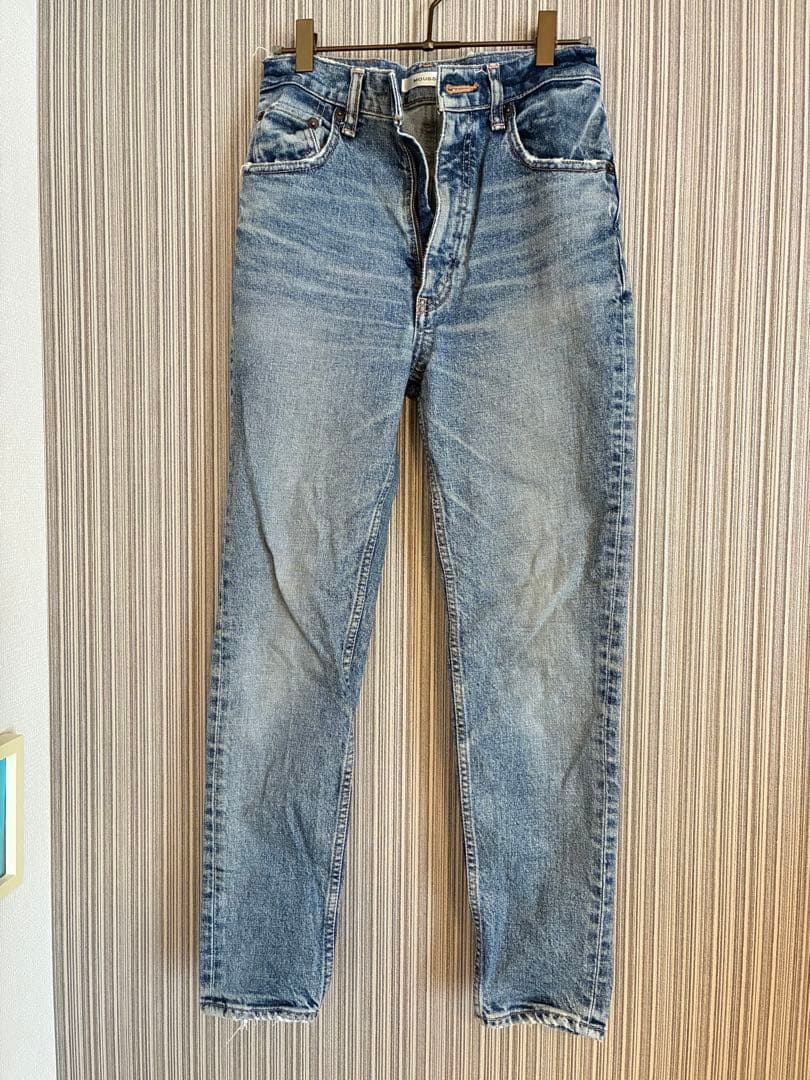 【美品】MOUSSY ハイウエスト デニム 24