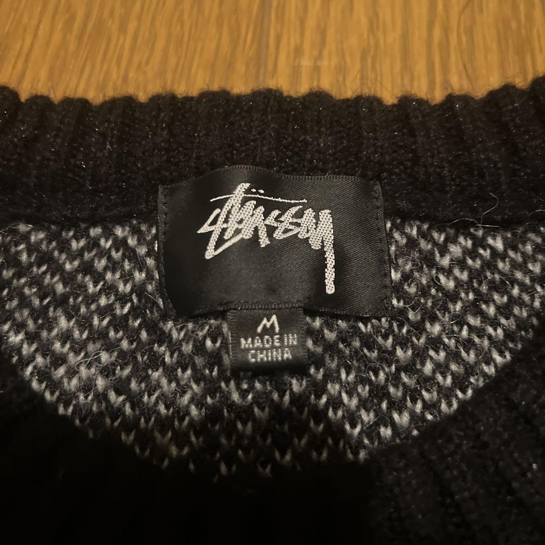 トップス Stussy DICE MOHAIR SWEATER M black