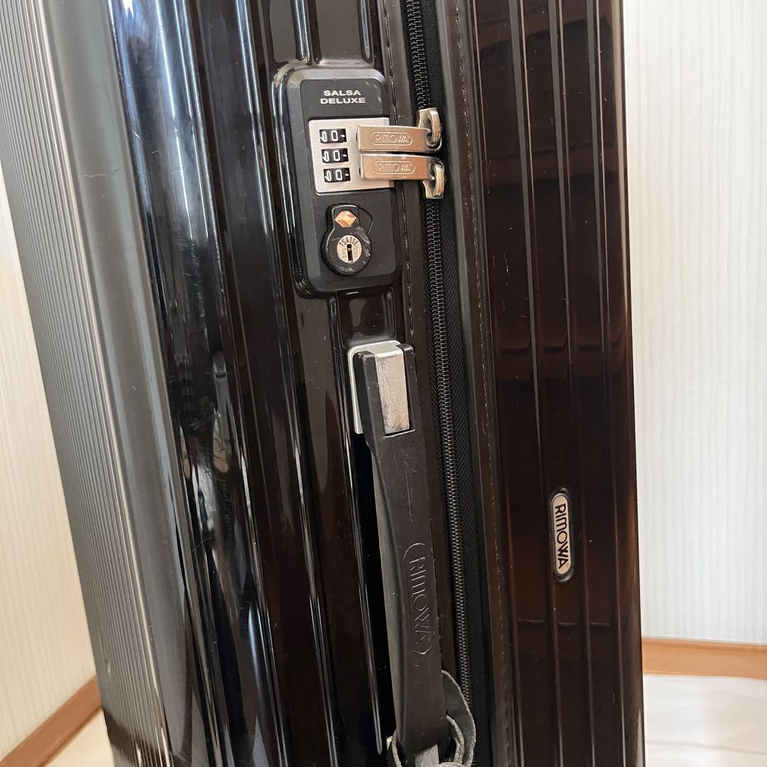 本物正規品 リモワ サルサ デラックス ブラック104L 4輪