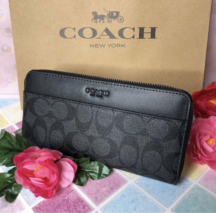 【最安値】COACH コーチ 長財布　シグネチャー 新品