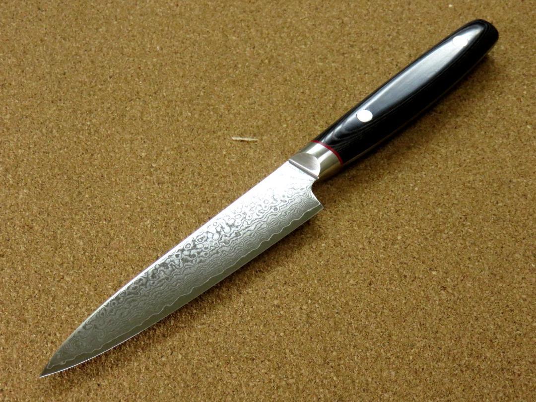 関の刃物 ペティナイフ 120mm 彩雲 33層 ダマスカス フルーツ 果物包丁