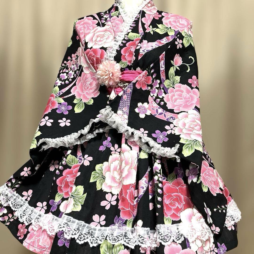 E⑦ 浴衣　地雷系　量産型　ドレス　姫ギャル E⑦ 浴衣 地雷系 量産型 ドレス 姫ギャル - メルカリ