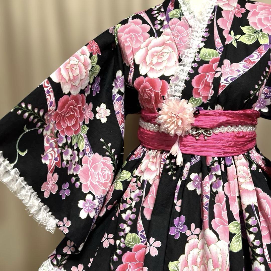 KS⑥ 浴衣 地雷系 量産型 ドレス 姫ギャル - メルカリ
