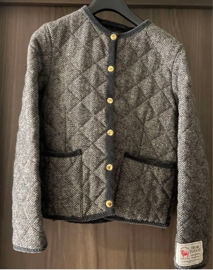 キルティングジャケット ツイードS
