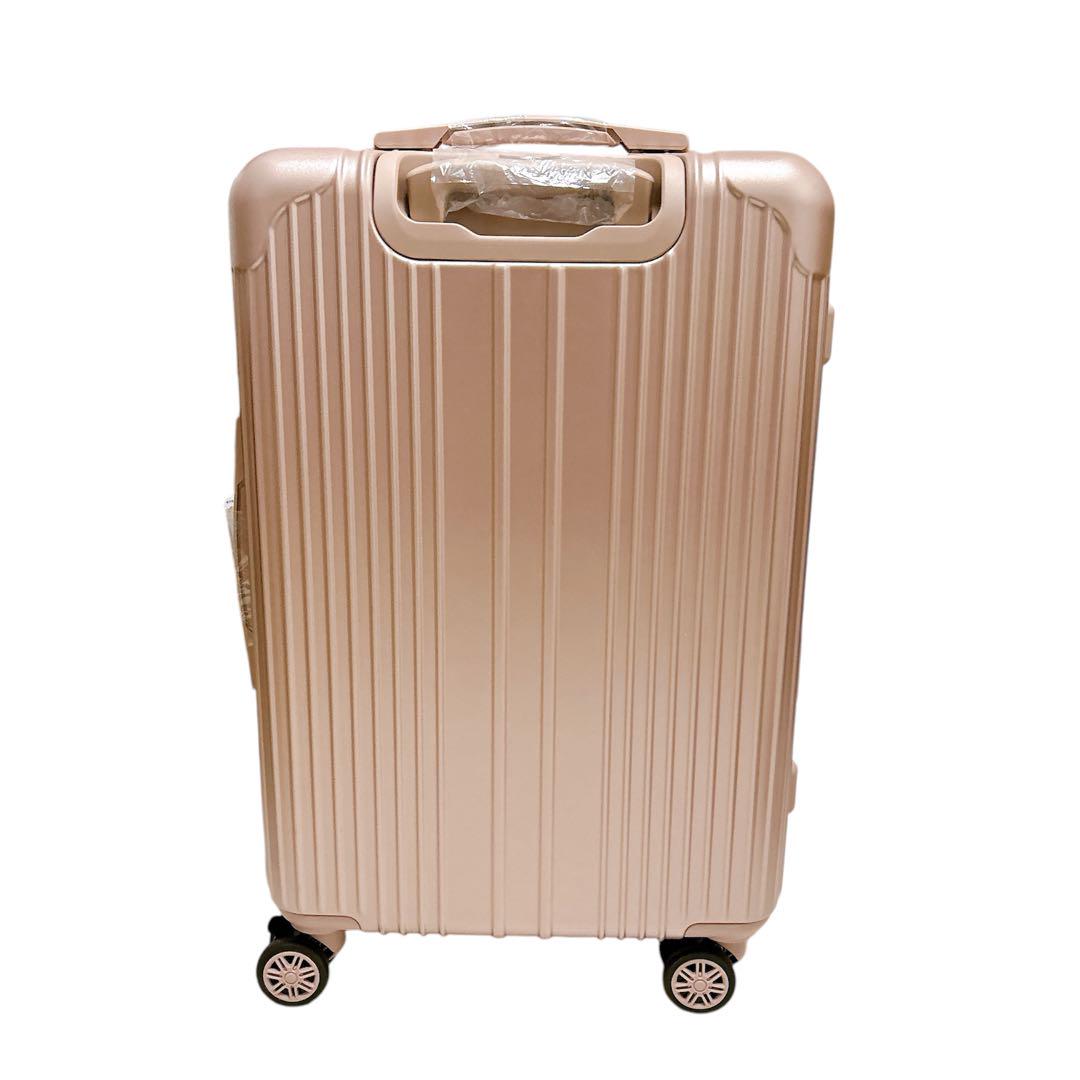 新品✨翌日発送✨スーツケース キャリーケース Mサイズ 3〜6泊 シャンパン